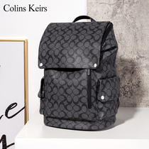 Colins Keiirs Backpack Mens Double Shoulder Contractors Business Travel Backpack College Students Waterproof Schoolbags Computer Bag 15 6