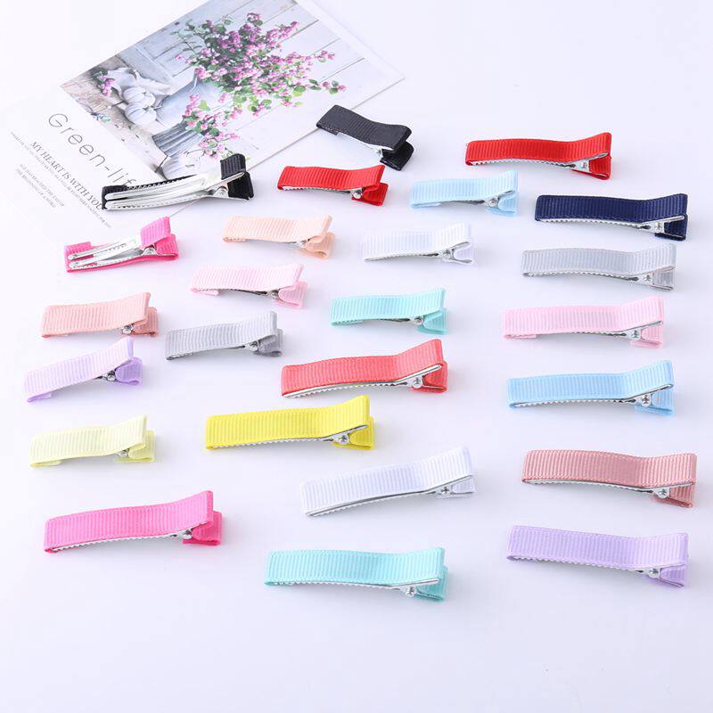 DIY handmade butterfly knot hair clip hair clip accessories hair accessories Accessories Silk with material bag DUCKBILL CLIP