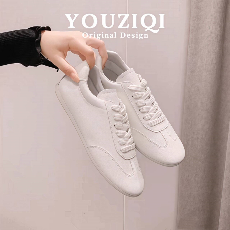 Cowhide Version ~ Genuine Leather Popular White Sneakers for Women, Summer 2026 New Breathable Casual Sports Sneakers, Versatile German Training Shoes Cowhide Version ~ Genuine Leather Popular White Sneakers for Women, Summer 2026 New Breathable Casual Sports Sneakers, Versatile German Training Shoes