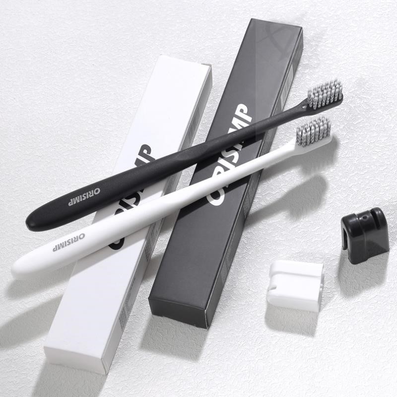 Toothbrush men's special one-piece household soft bristles medium-hard bristles independent wear Japanese simple couple family wear