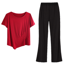 Dance clothing for women spring and summer loose body training clothing straight pants dance practice clothing modern dance practice clothing dance clothing