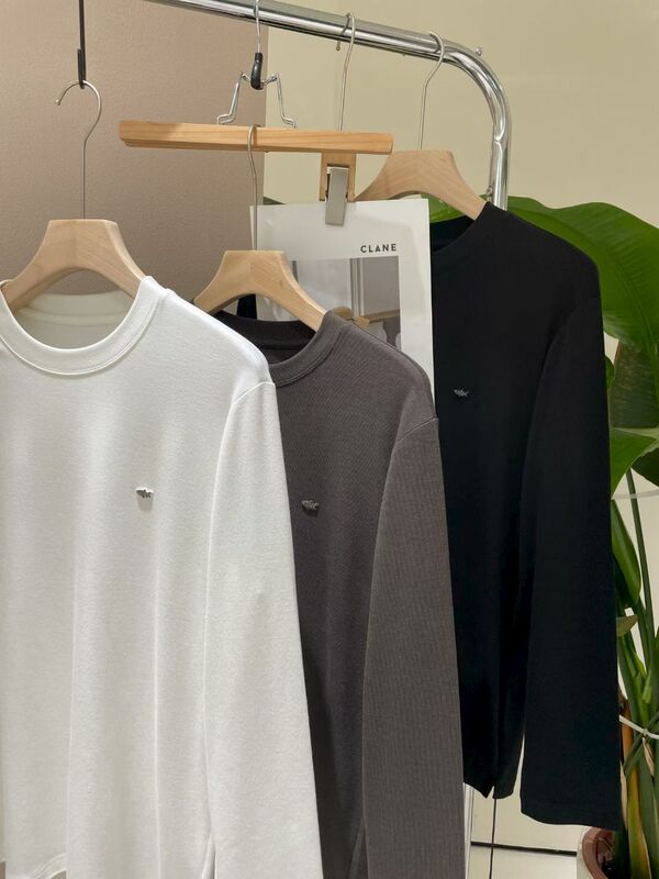 Moge Designer Men's Clothing Old Money Style Soft Modal Texture Long-Sleeve T-Shirt Mc819 # Moge Designer Men's Clothing Old Money Style Soft Modal Texture Long-Sleeve T-Shirt Mc819 #