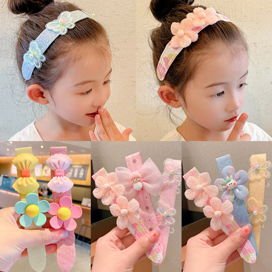 Children's bangs post broken hair artifact baby Velcro headband girl headband hair accessories headband girls hairpin headdress