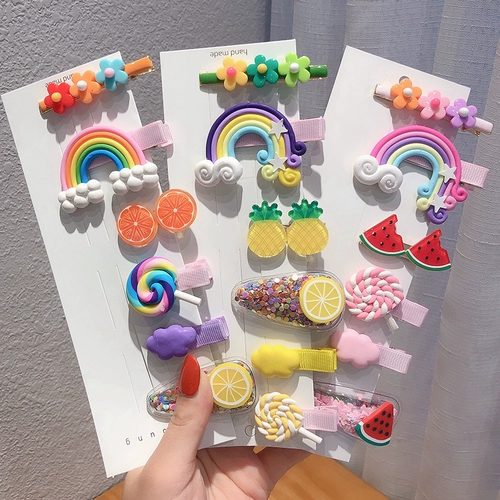 Брендовый комплект, заколка для волос, челка, шпильки для волос, аксессуар для волос, японские и корейские, в цветочек