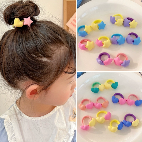 Безвредная милая детская эластичная резинка для волос для младенца, не повреждает волосы
