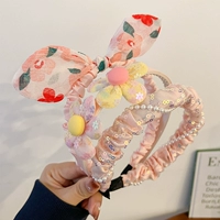 Розовый комплект, в цветочек, 3 предмета