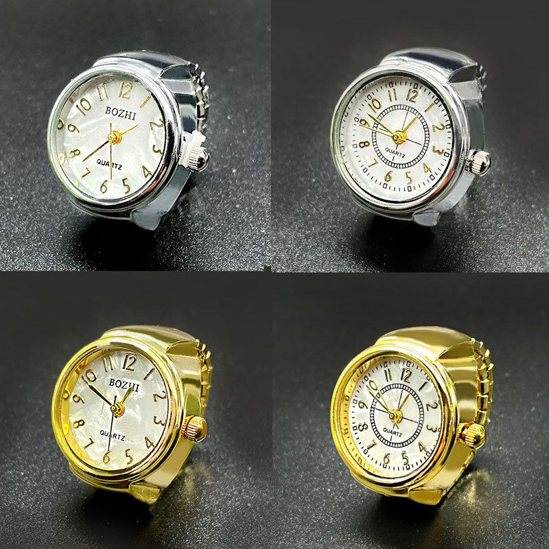 New Mini Ring Watch with Accurate Timekeeping, Trendy and Creative Quartz Finger Watch for Men and Women, Simple and Versatile, Genuine Watch