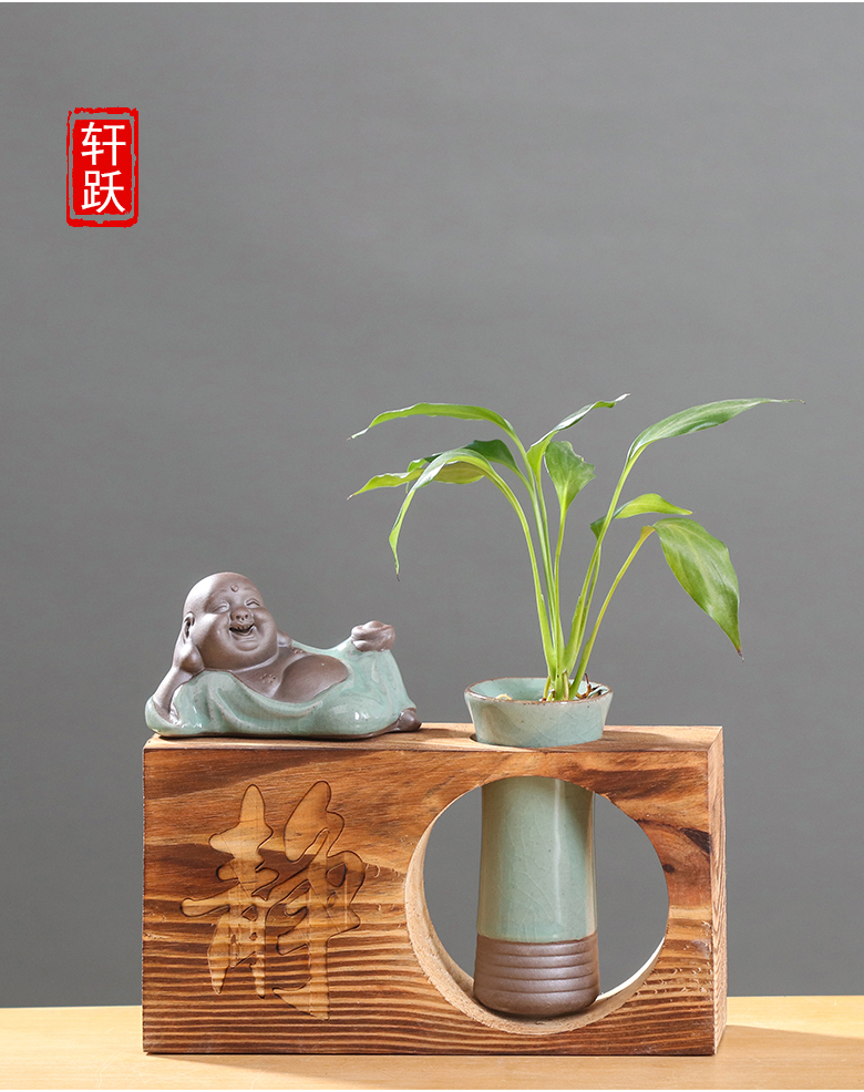 Creative aquatic the plants hydroponics ceramic vase desktop sitting room other copper flower small place grass anthurium vessels