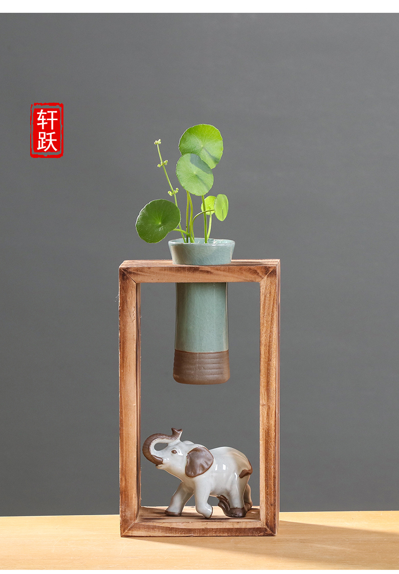 Chinese wind indoor other hydroponics vases, ceramic creative move wall wash water pot flowers small vessels