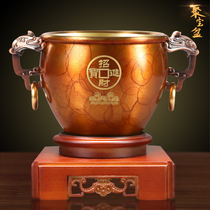 Pure copper cornucopia ornaments living room entrance copper cornucopia office fortune opening housewarming gift