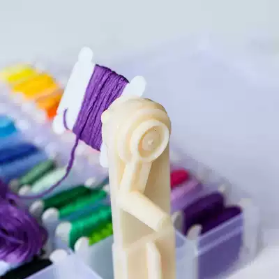 Embroidery Thorn embroidery handmade diy embroidery thread organizer winding home quick Winder cross stitch rocker