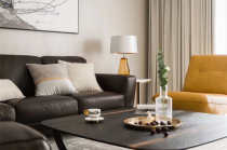 MD进口现代简约轻奢高品质全皮系列沙发家用大气舒适T019 夏港