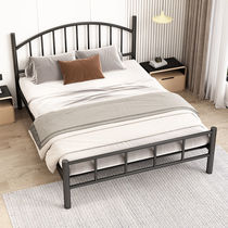 Yufei Nordic iron bed double bed silent modern 1 8 iron bed 1 5 rental house iron frame bed 1 2 single bed