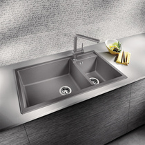 German BLANCO METRA 9 granite pearl gray sink kitchen sink quartz stone double sink