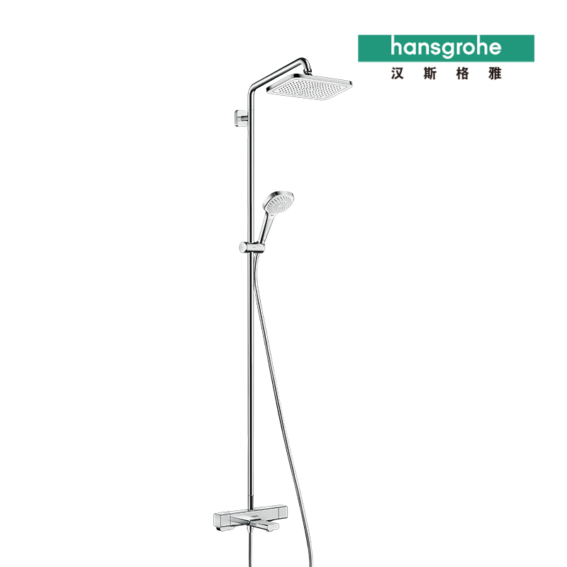 (Cloud Rock) Hansgrohe Koloma E280 shower tube with thermostatic bathtub tap