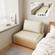 Kailaixing log style Nordic small apartment study balcony all-in-one dual-use retractable 1.2m fabric sofa bed
