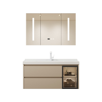 Olofen (New X10 Beauty Storage Mirror) Ceramic Integrated Basin Bathroom Cabinet Combination Hand Wash Basin Cabinet