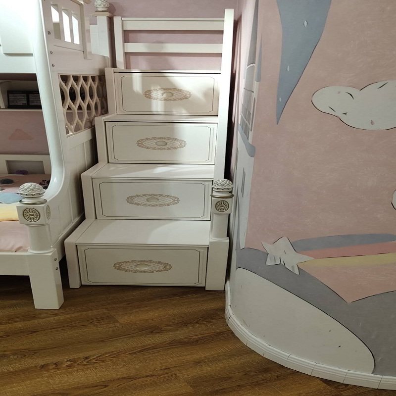 Staircase cabinet (pearl white) staircase cabinet (pearl white) staircase cabinet (pearl white) solid wood furniture an innate furniture