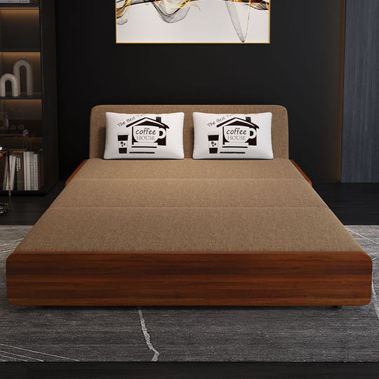 GREMOR-sofá cama plegable de doble uso, Almacenamiento multifuncional, sala de estar telescópica, push-pull, Internet, celebridad, sofá individual doble