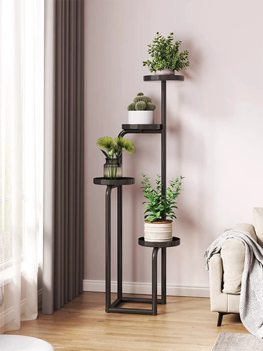 Интересная многоцветная полка для гостиной, напольная полка для демонстрации растений, балконная полка, внутренняя многослойная зеленая сочная полка