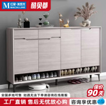 Kubedu door shoe cabinet home door wall large capacity entrance partition solid wood balcony storage cabinet light luxury new