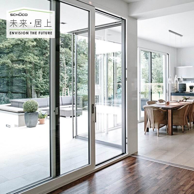 Schüco doors and windows aluminum alloy broken bridge aluminum lift sliding door heat insulation sound insulation anti-theft whole house custom ASS50