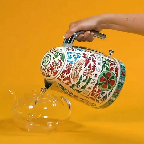 Сицилийский итальянский электрический чайник SMEG, ограниченная серия, художественное произведение