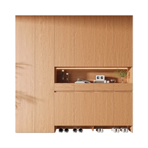 Xiehe safety solid wood custom door shoe cabinet oak integrated wall home entrance hall cabinet storage cabinet
