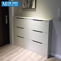 Beiju simple modern ultra-thin shoe cabinet tipping bucket large capacity economical entrance hall household 17cm small narrow shoe cabinet
