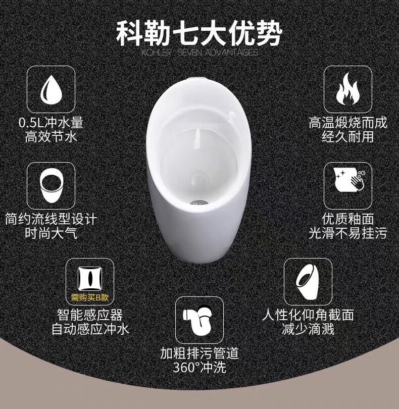 KOHLER Corapatio Super Water-saving Urinal K-18645T-Y-0-Taobao