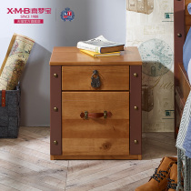 Ximengbao Furniture All Solid Wood Bedside Table American Bedside Cabinet Storage Cabinet Bedroom Furniture Global Travel