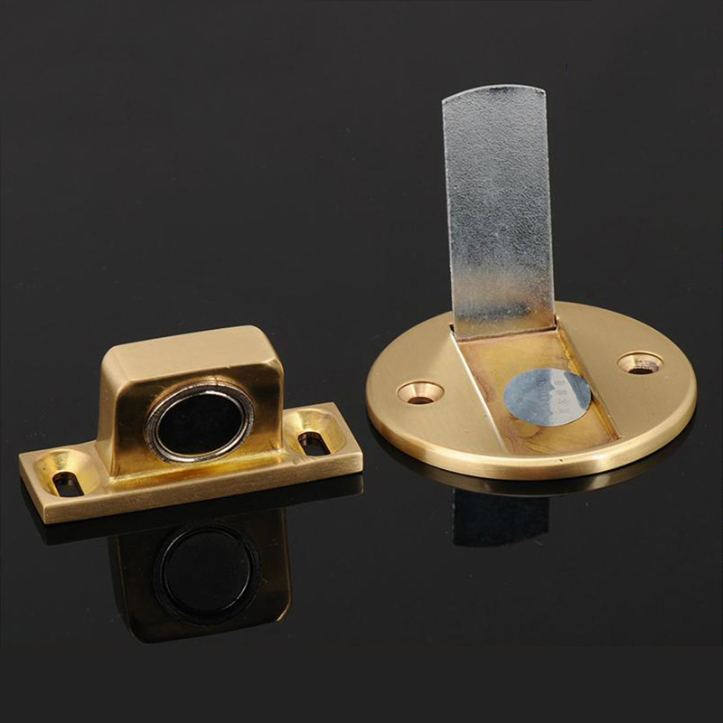 BelviDi European-style invisible strong magnetic pure copper door suction ground suction anti-bump door stopper Dressing Room Indoor Toilet