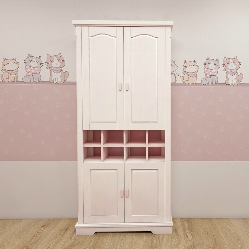 I love my house teen girl child girl coral red minimalist bookcase SNH21