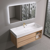 TOTGG nano-rock large-diameter one-piece basin solid wood bathroom cabinet combination washbasin washbasin