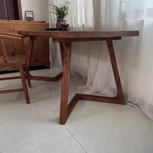 阳漫 Чайный столик из старого вяза, стол из цельного дерева, барный стол, офисный стол, журнальный стол, домашний обеденный стол, простой