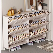 Bestiyi cream style ultra-thin tipping shoe cabinet for home indoor entrance door and outer corridor new shoe cabinet