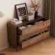 Yangman New Chinese Style Solid Wood Nine-Drawer Cabinet, Simple Modern Home Bedroom Six-Drawer Cabinet, Drawer Storage Cabinet, Bed End Cabinet