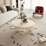 Wenuo Nordic комбинированный журнальный столик, простой, легкий, роскошный, домашний, кремовый, новый круглый, современный, для гостиной, небольшой столик для квартиры