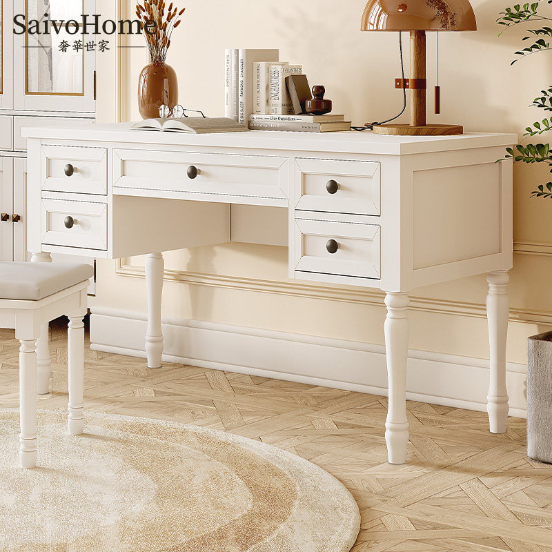 Luxurious family net red solid wood oak simple desk containing light lavish modern bedroom small family bookcase computer desk