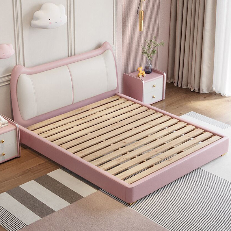 About Dreams Millennium Children's Bed Girl Princess Bed 1 5m Genuine Leather Bed Modern Brief Teenage Girl Dreamy Master Bedroom Red Bed