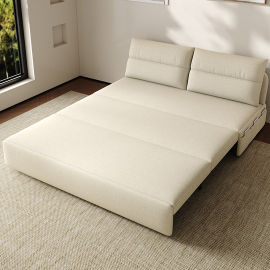 GREMOR2025 nuevo sofá cama plegable de doble uso estilo crema de 1,2 m para apartamento pequeño, moderno y sencillo, plegable, push-pull