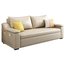Kaimenhaochuang Fabric Sofa Bed Cream Style 2024 New Dual-Purpose Retractable Folding Double Small Apartment Bed
