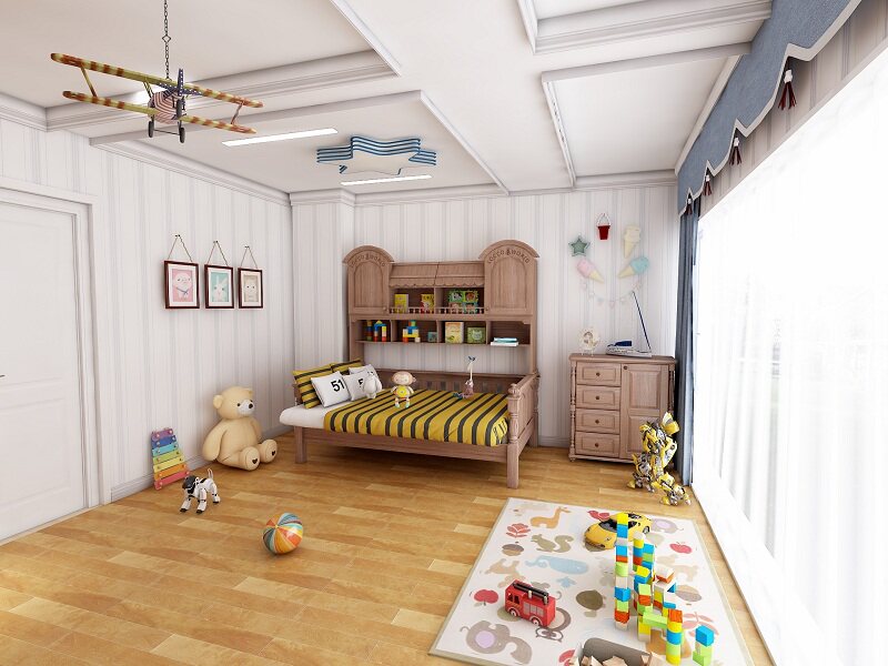 Locan Small City American Countryside Log Bookcase Storage Cabinet 3K05 Drawer for containing cabinet clothes Children's baby