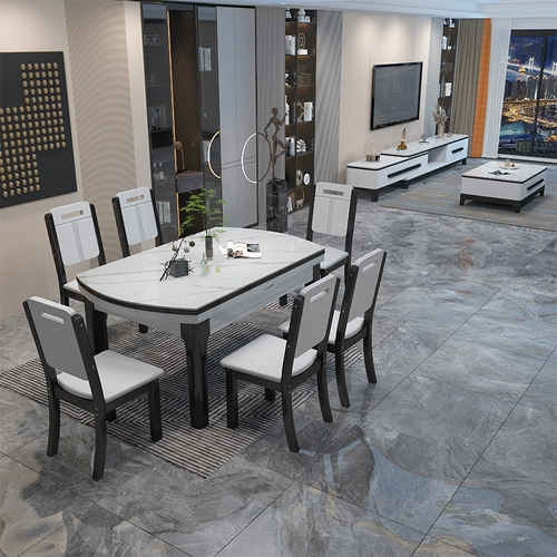 Десять тигровых рок таблицы современный простой роскошный домашний домохозяйство маленькое домик -тип сплошной древесины складные столы с переменным круглым столом