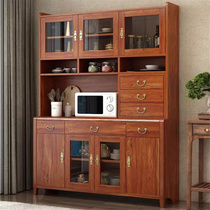 Aojing sideboard high cabinet integrated wall storage cabinet new Chinese style kitchen storage cabinet living room