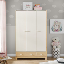 Ximengbao childrens wardrobe two-door wardrobe Nordic simple pine three-door wardrobe bedroom large wardrobe furniture