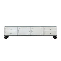 Qiliwu French retro cream style TV cabinet for home modern simple Italian light luxury medieval style TV cabinet