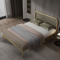 Yufei iron bed double bed 1 2 meters thickened reinforced iron frame bed 1 5 meters single bed simple modern bed