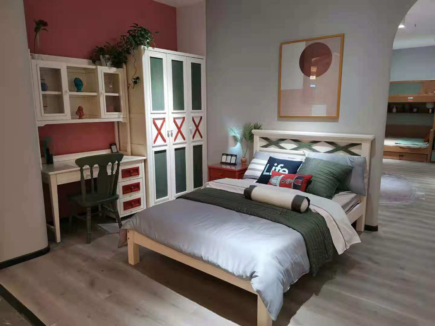 (Mall the same section) Red star Micheelong official flagship store 7-color life K6-BE1048 Children's bed