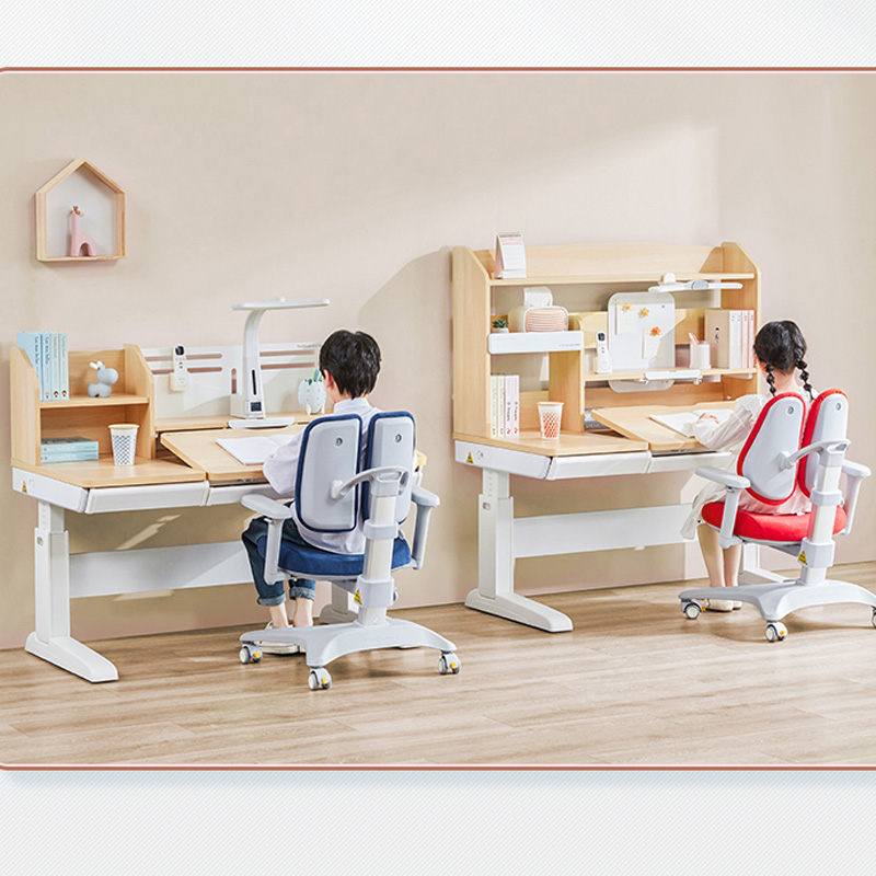(Solid Wood Preferred) (Electric) Nursing Scout Gigawood Learning Table Children Lift and write desk DL table and chairs